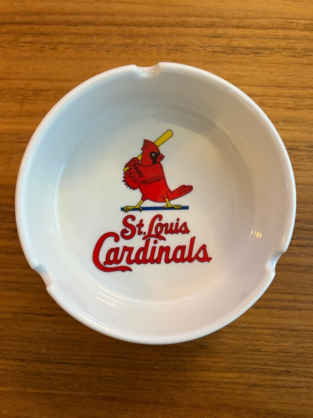 MLB St. Louis Cardinals Collectible Ashtray Officially Licensed by Papel